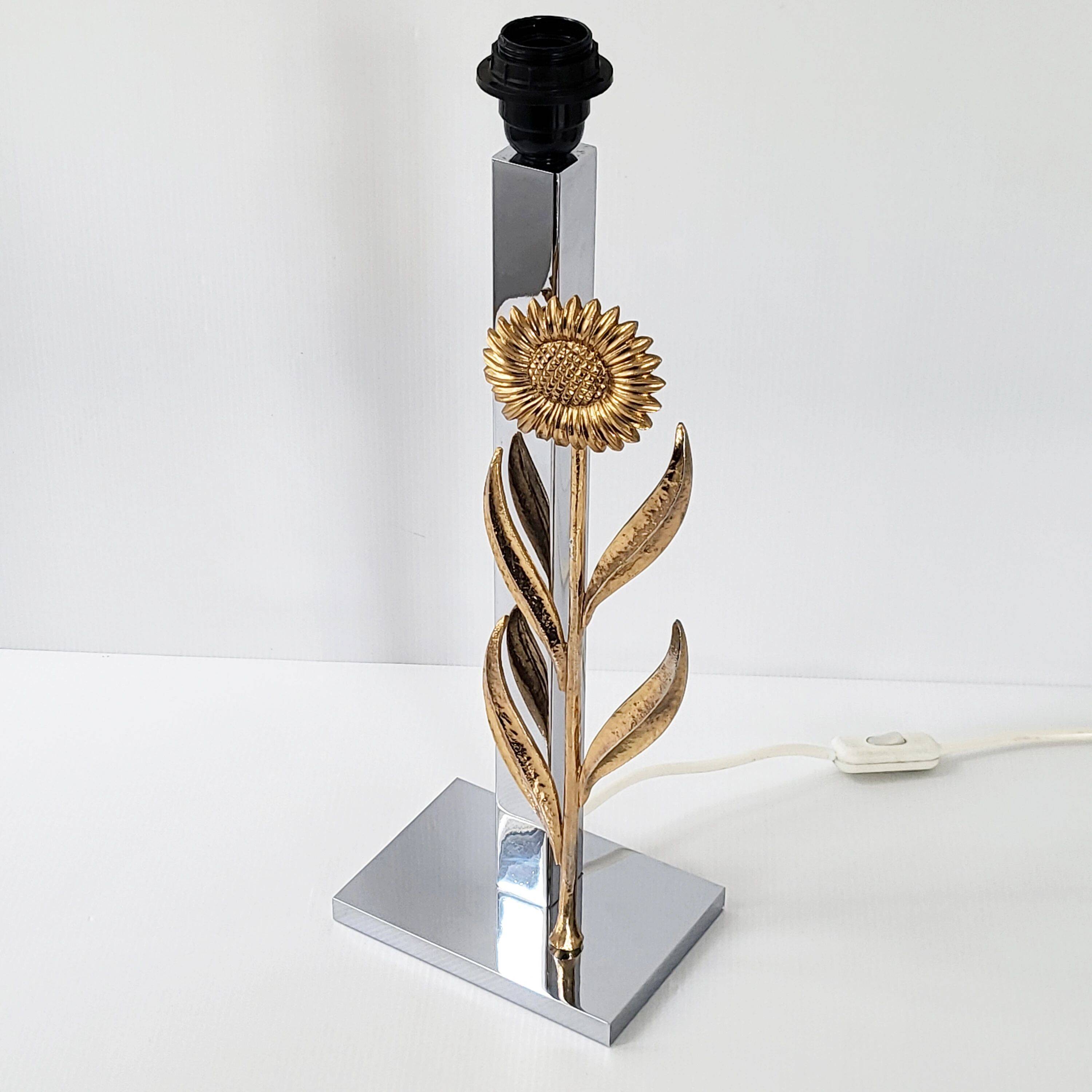 Vintage sunflower lamp 1970