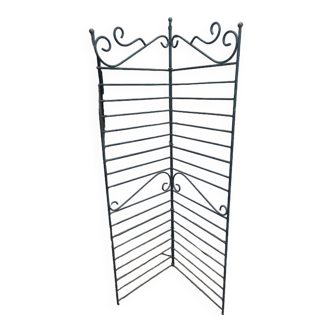 Grille pare vue tuteur porte plante fleurs métal patiné dpm 0823444