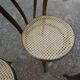 Set of 6 bistro chairs canned in curved wood N°18