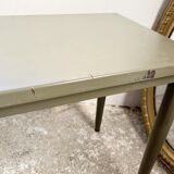 Bureau métal vintage kaki