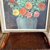 Oil on canvas, wooden fabric frame, 1950s