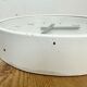 White industrial austrian factory wall clock from Schauer, 1960s