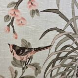 Vintage fabric headboard