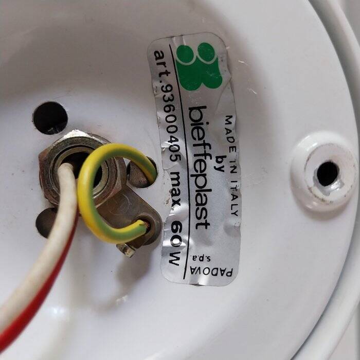 Vintage Obliqua wall lamp Ignazia Favata and Claudio Dini for Bieffeplast, 1969