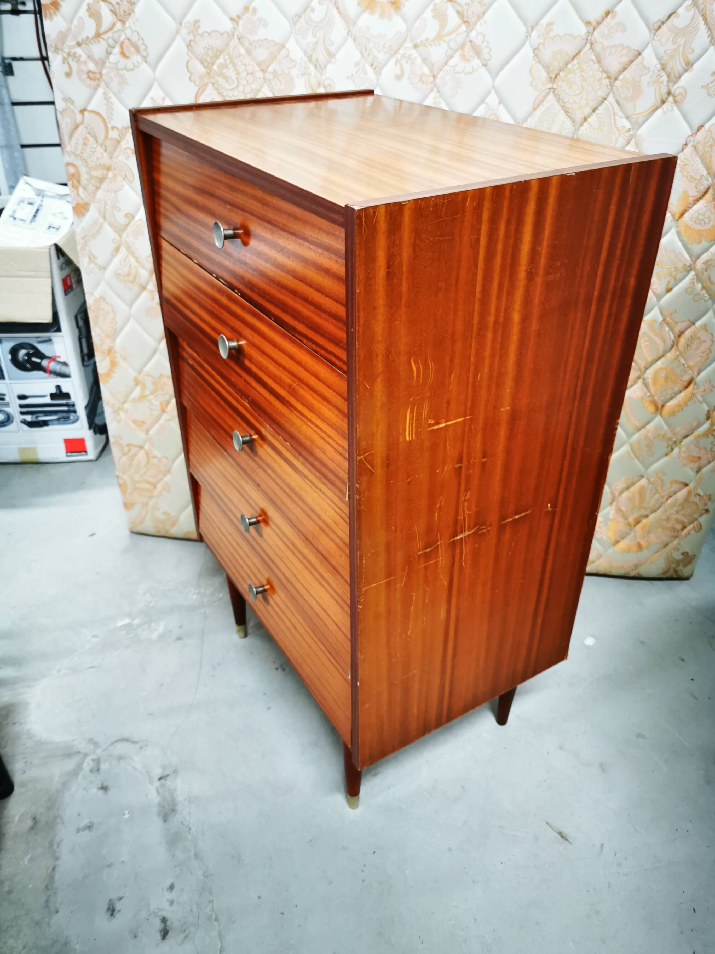 Vintage 5-drawer chest of drawers from the 50s/70s
