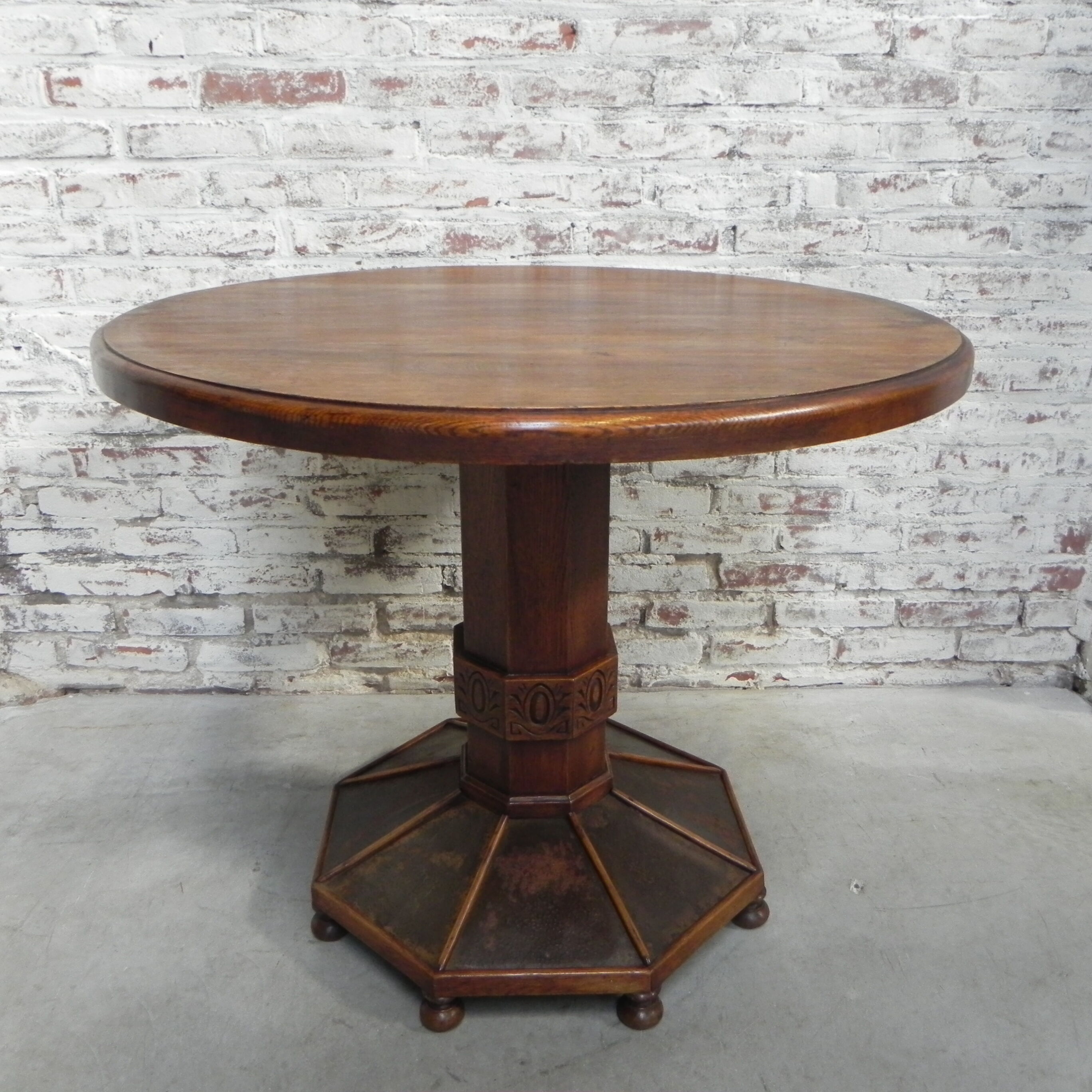 Oak art deco table