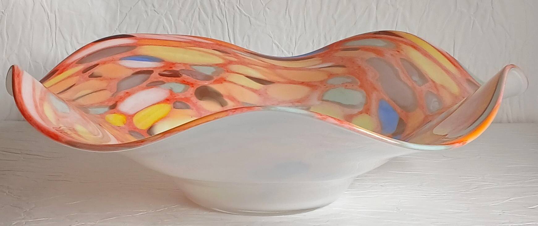 Blown glass centrepiece in Murano style
