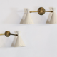 Italian wall lamp sconce double white