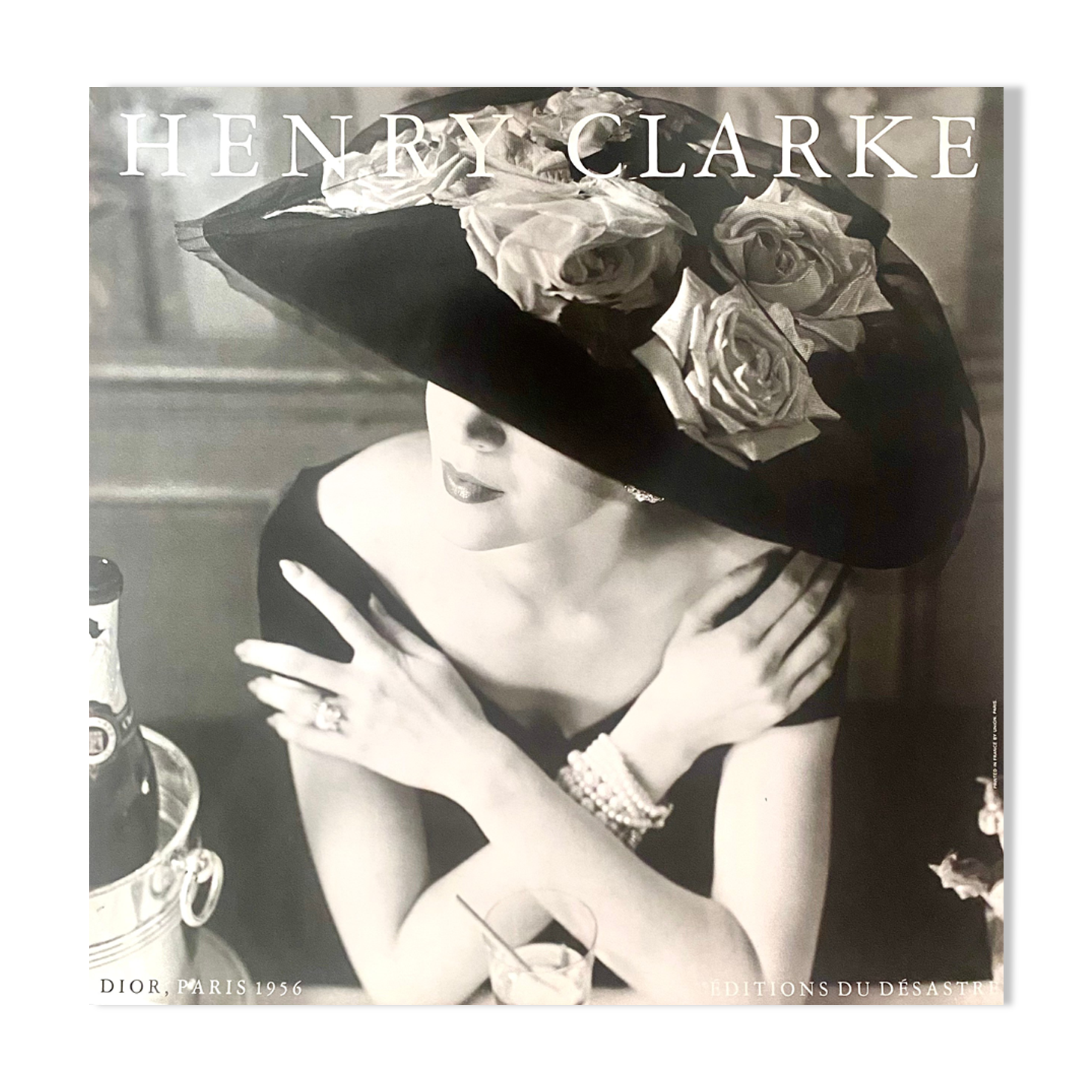 Original poster Henry Clarke - Dior 1956 - Éditions du Désastre