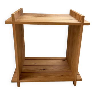 Cube pine bedside table Regain