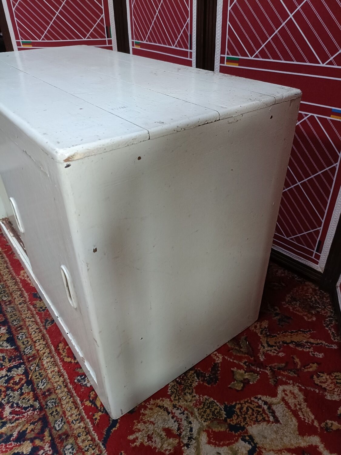storage cabinet with sliding doors, jam maker
