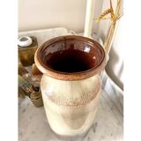 PRODUCT POP UP CHRISTMAS 2022 - W. Germany vase in brown glazed ceramic