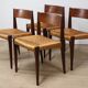 Set of 4 Scandinavian chairs, "Pia" model, by Poul Cadovius, 1960