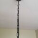 Large round sheet metal pendant light