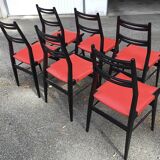6 Alfred Hendrickx chairs circa 50s