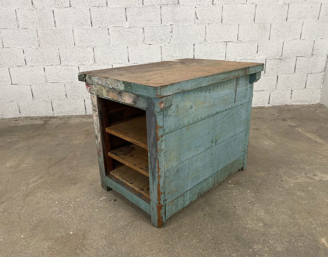 oak and pine central island workshop workbench