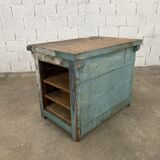 oak and pine central island workshop workbench