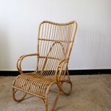 Vintage rattan armchair
