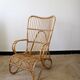 Fauteuil en rotin vintage