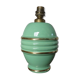 Lamp " b. detalle " in green ceramic and gilded border 50s 60