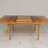 Extendable lacquered table czechoslovakia trud 1960
