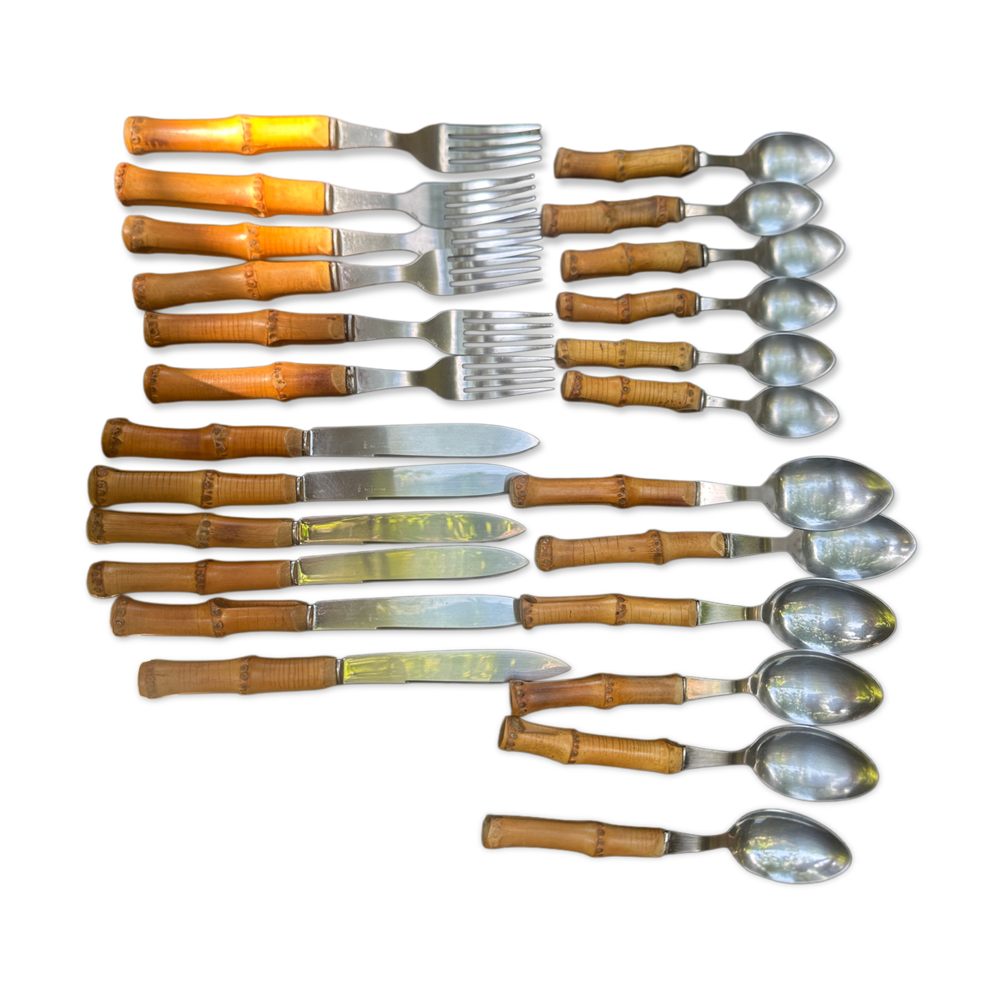 Bamboo tableware set