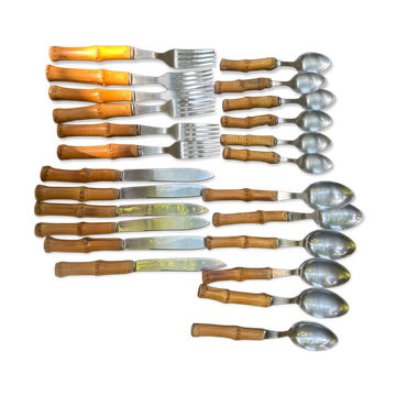 Bamboo tableware set