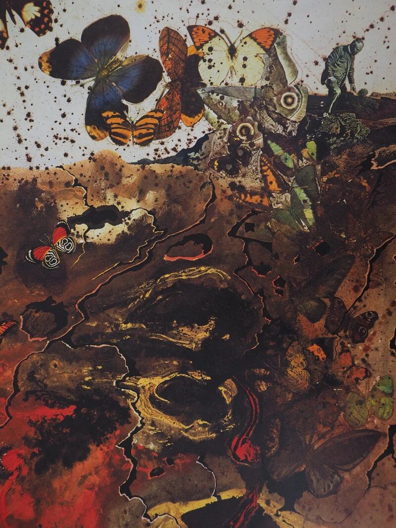 Salvador Dali: Auvergne, SNCF (Suite Papillon small model), signed original lithograph