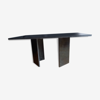 Black granite coffee table