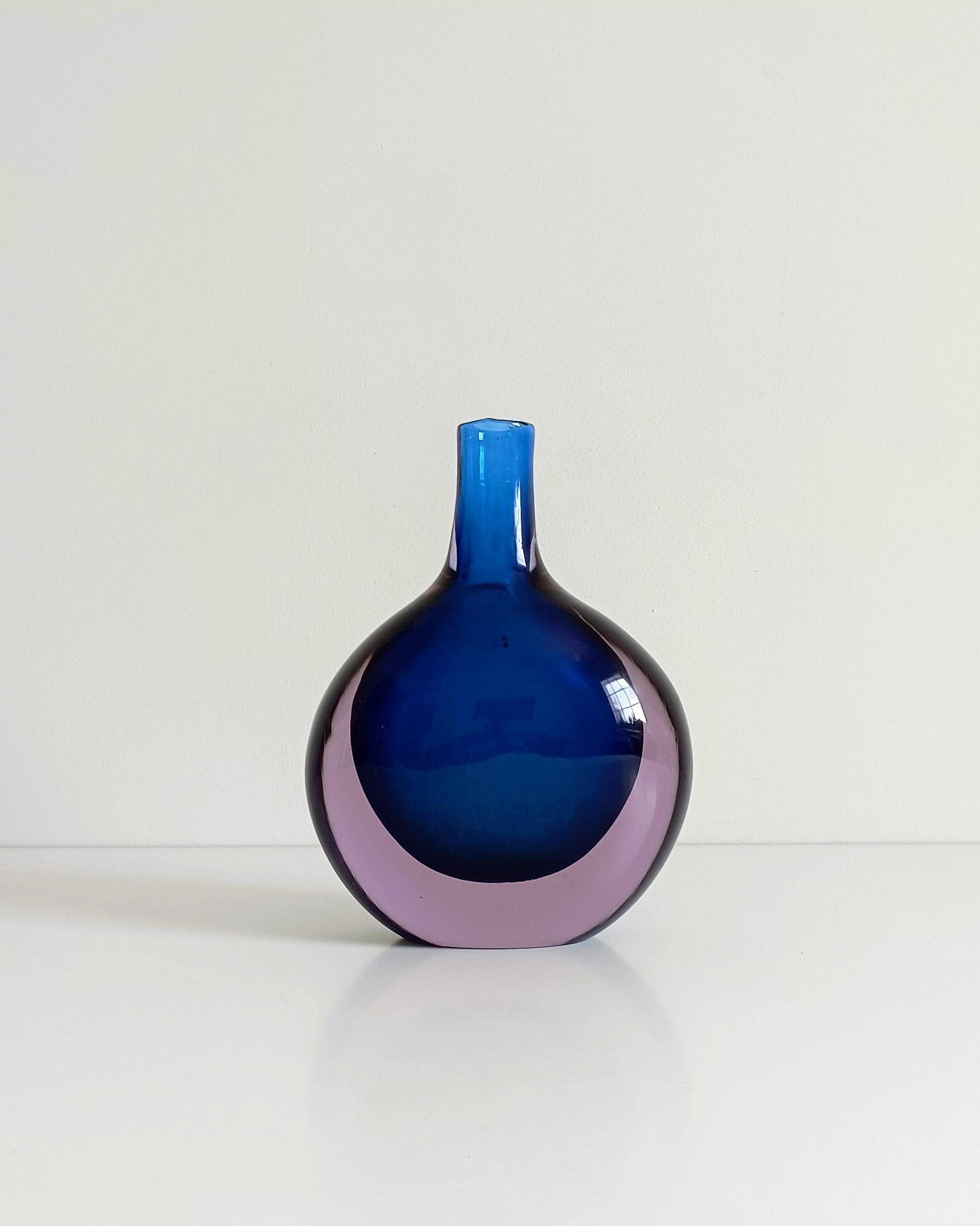 Murano Glass Large Bottle by Flavio Poli for Seguso Vetri D´Arte, Italy, 1960s