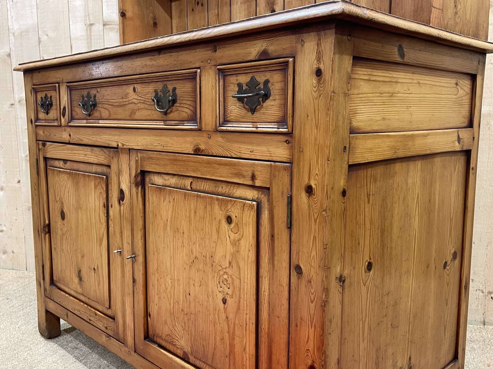 1950s English pine dresser