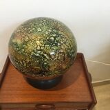 Lampe en verre multicolore