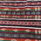Vintage kilim rug woven and embroidered by hand