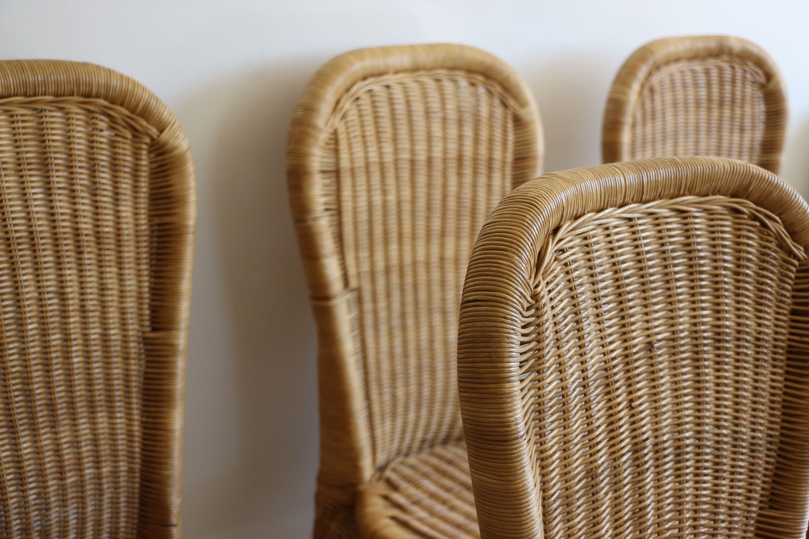 4 rattan chairs