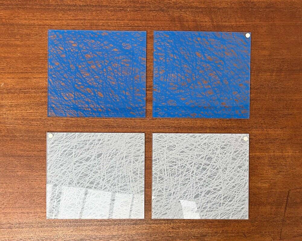 Postmodern Italian model applied Murana by Perry A. King and S. Miranda for Arteluce, 1980s.