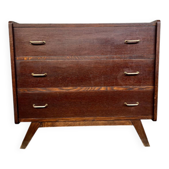 Commode vintage pieds compas