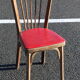 8 chairs Baumann No. 12 red beech skai way