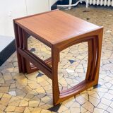 Table basse gigogne moderniste modèle "quadrille" G-Plan