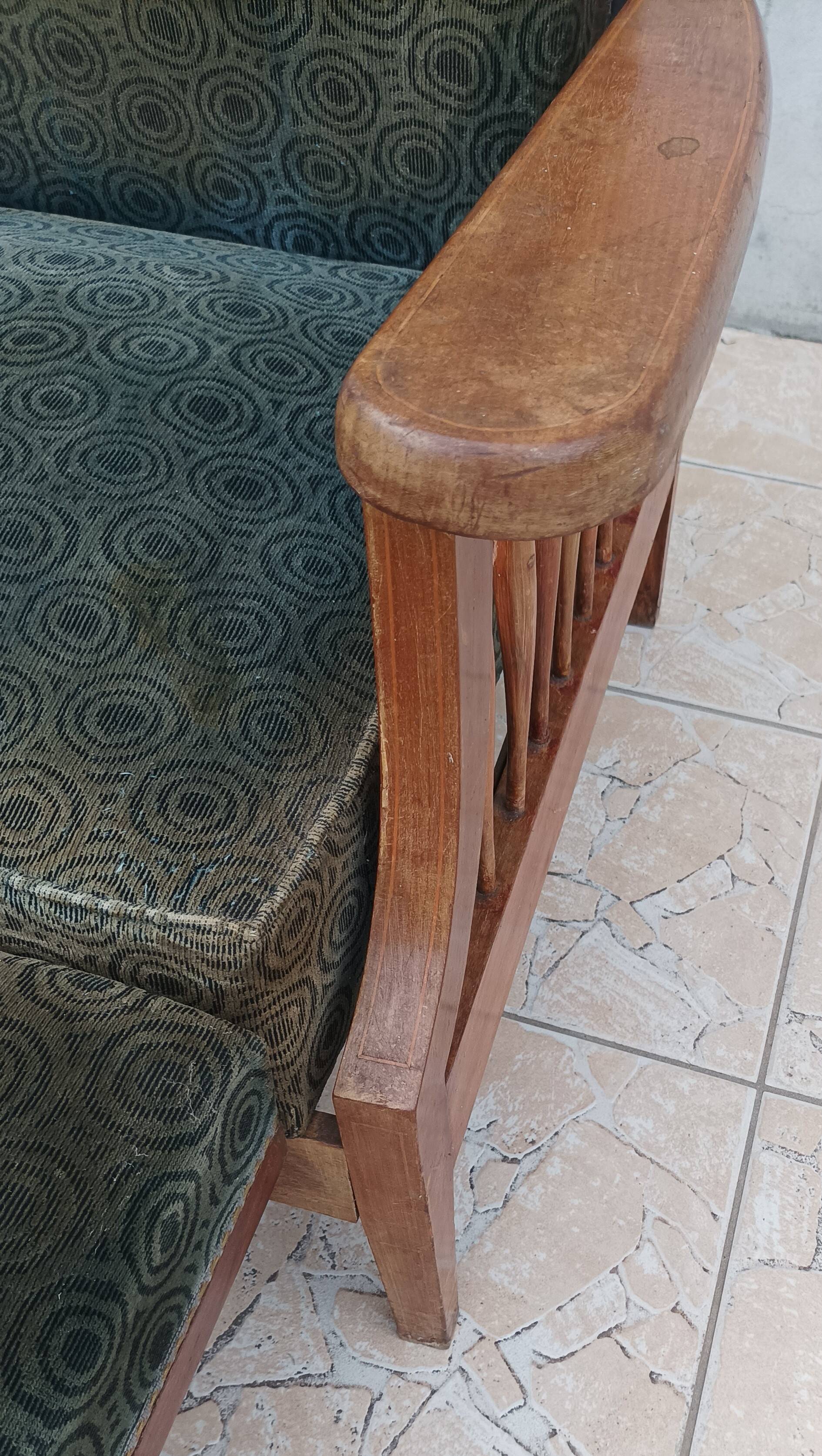 Fauteuil Morris en hêtre Art & Craft