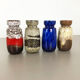 Ensemble de quatre vases "242-22" en poterie d'époque fabriqués par Scheurich, Allemagne
