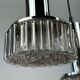 60s 70s 3-flame cascade lamp from Staff Leuchten Germany chrome glass