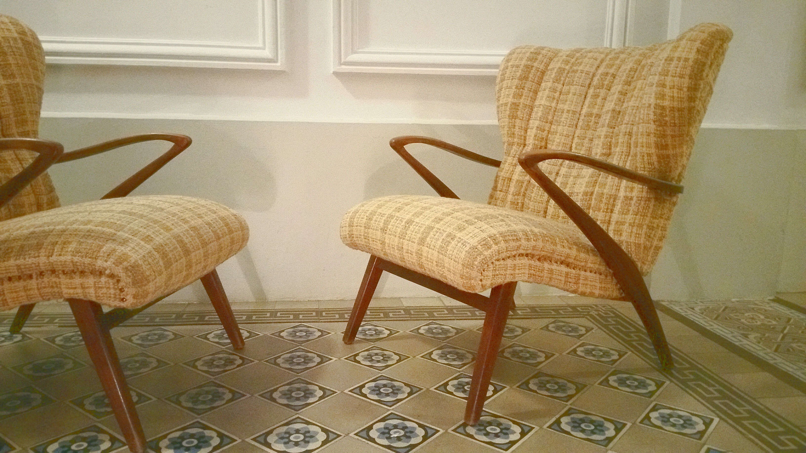 Pair of Chair Zig Zag vintage 50 60 year