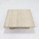 Mid century italian modern travertine coffee table 1970s