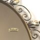 Deknudt 60s gold brass oval mirror- 65x50cm