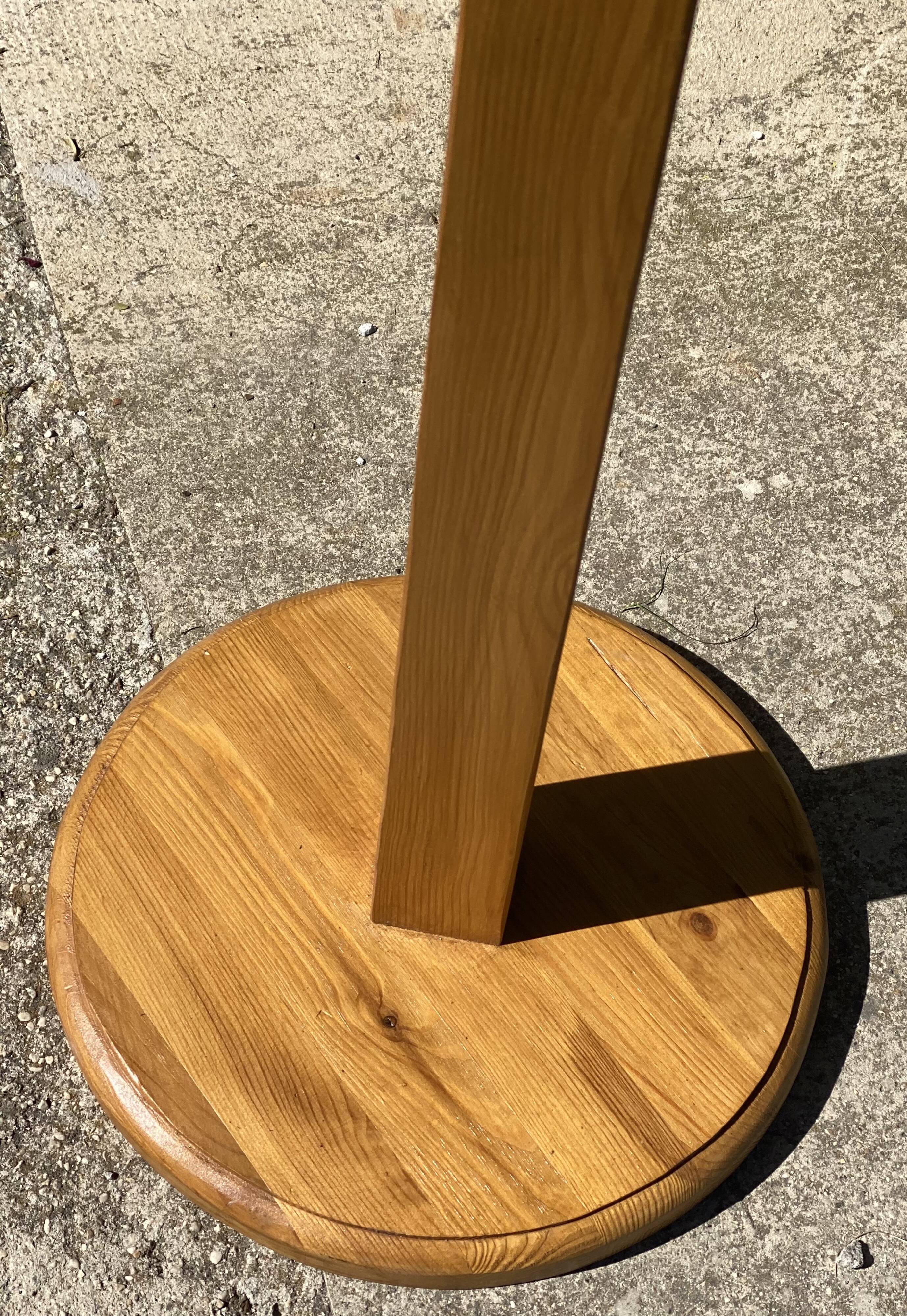Modernist coat rack with 8 vintage 1980 hooks.