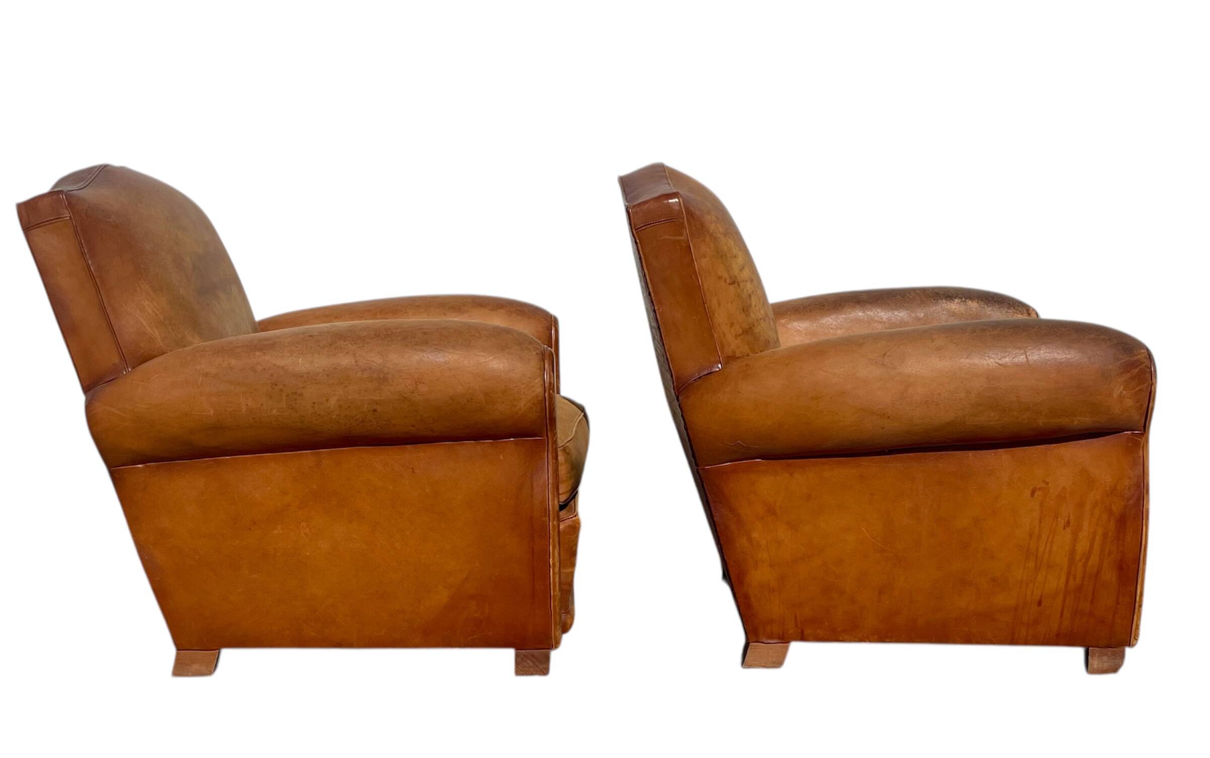 Pair of Club Armchairs