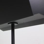 Porada Arredi Black Metal Minimalistic Magazinine Rack, 1980's, Italy
