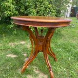 Table ronde et sa chaise en fer forgé