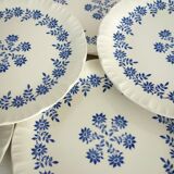 8 vintage dessert plates Dany model, Digoin Sarreguemines