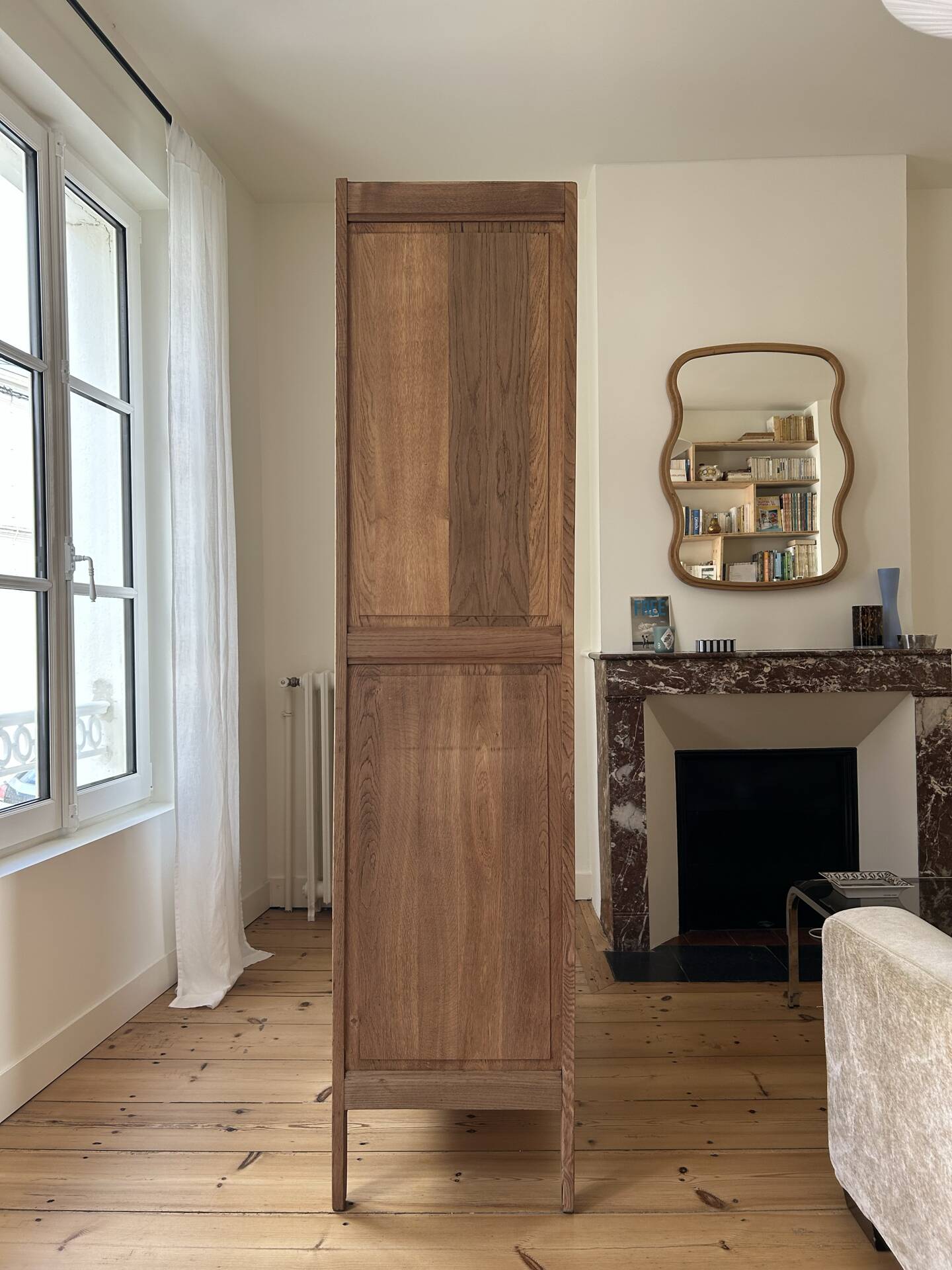 Armoire Parisienne en chêne brut 